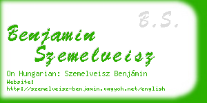 benjamin szemelveisz business card
